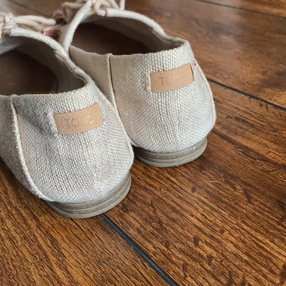 Toms Kelli Flat in Rose Gold Metallic Woven - Picture 5 of 5